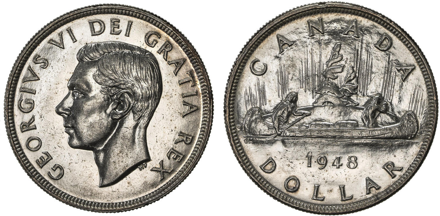 Silver dollar Canadian silver dollar Antique Rare Canada Silver 1946 Silver Dollar EF-40 Collectible Coin Rare Coin Silver Coin
