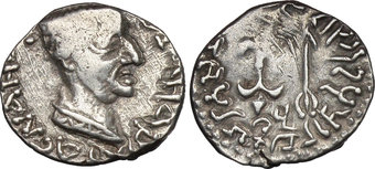Risultati immagini per moneta indo greca