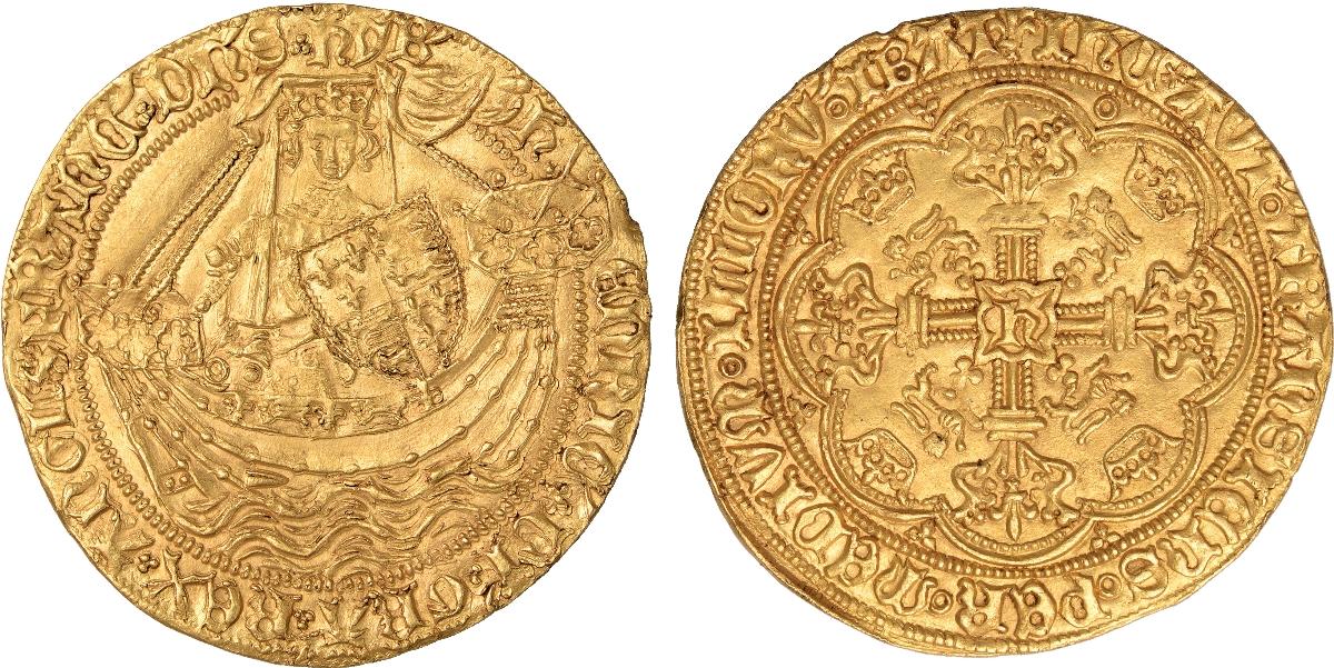 British Coins, Henry VI, annulet issue (1422-c.1430), noble, London, mm. li...