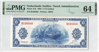20  Uncirculated NETHERLANDS  ANTILLES  1 GULDEN  1970   P 