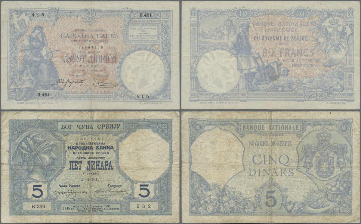 Dinara  issue 1983 UNC banking package YUGOSLAVIA SERBIA 2 x 10 