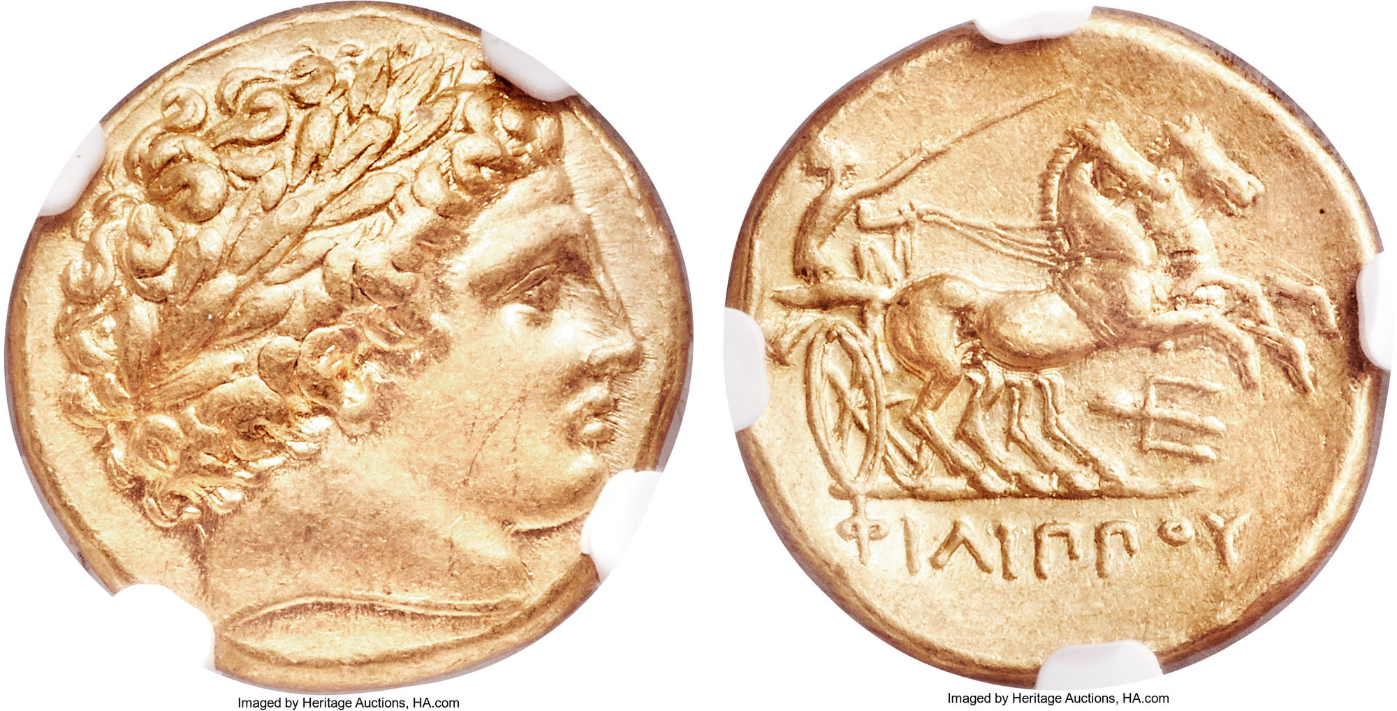 Stater coins Ancient Greek MACEDONIAN KINGDOM Philip II 359-336 B.C 