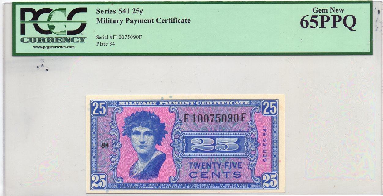 MPC Series 541  50 Cents  ABOUT UNC 
