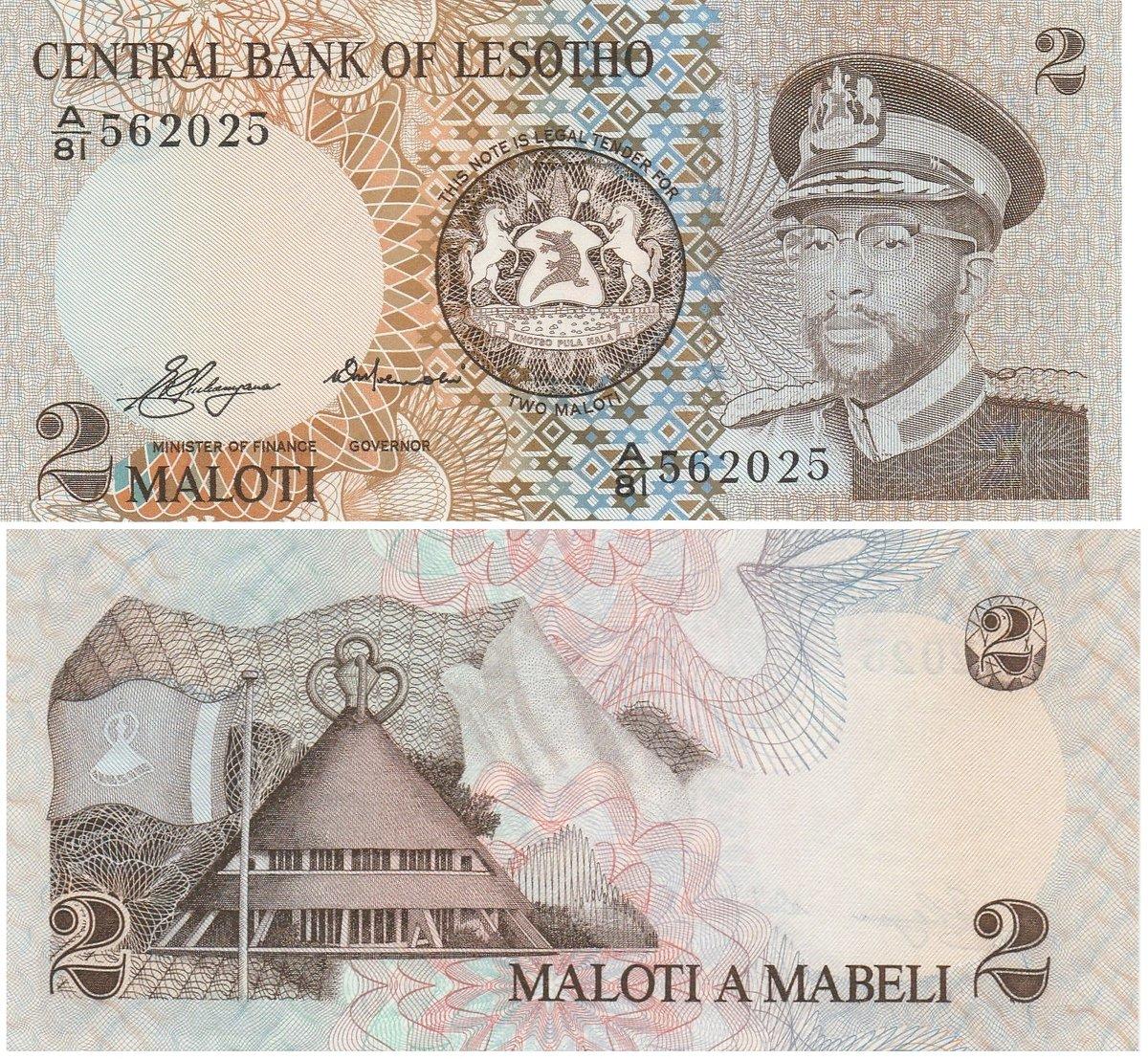 P-23 Banknotes UNC 2010 Lesotho 50 Maloti Original