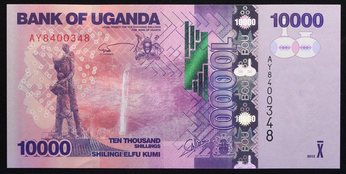 10,000 2016 UNC 2015 Uganda 10000 Shillings P-NEW 52d