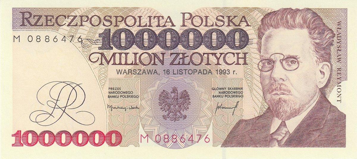 Poland  500000 1993 P-161 Zlotych UNC 500,000