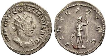 Antoninian gest. 268 n.Chr. Römische Kaiserzeit Salonina 