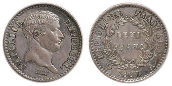 売り 【執政タイプ】1802　ナポレオン1世　5フラン銀貨　PCGS　AU55 旧貨幣/金貨/銀貨/記念硬貨