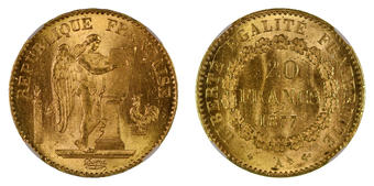 25 centimes pcgs 1925 coin ms64 paris 64 lindauer ms france