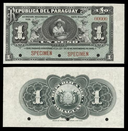 Paraguay 1000 pesos 1920 UNC Reproduction