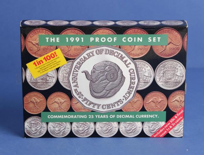 None into circulation!** Only 41,590 made Proof set only **1991 $1 proof coin 