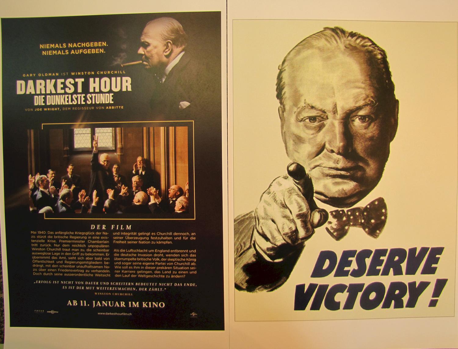 WW2 Winston Churchill Deserve Victory Poster Print Picture