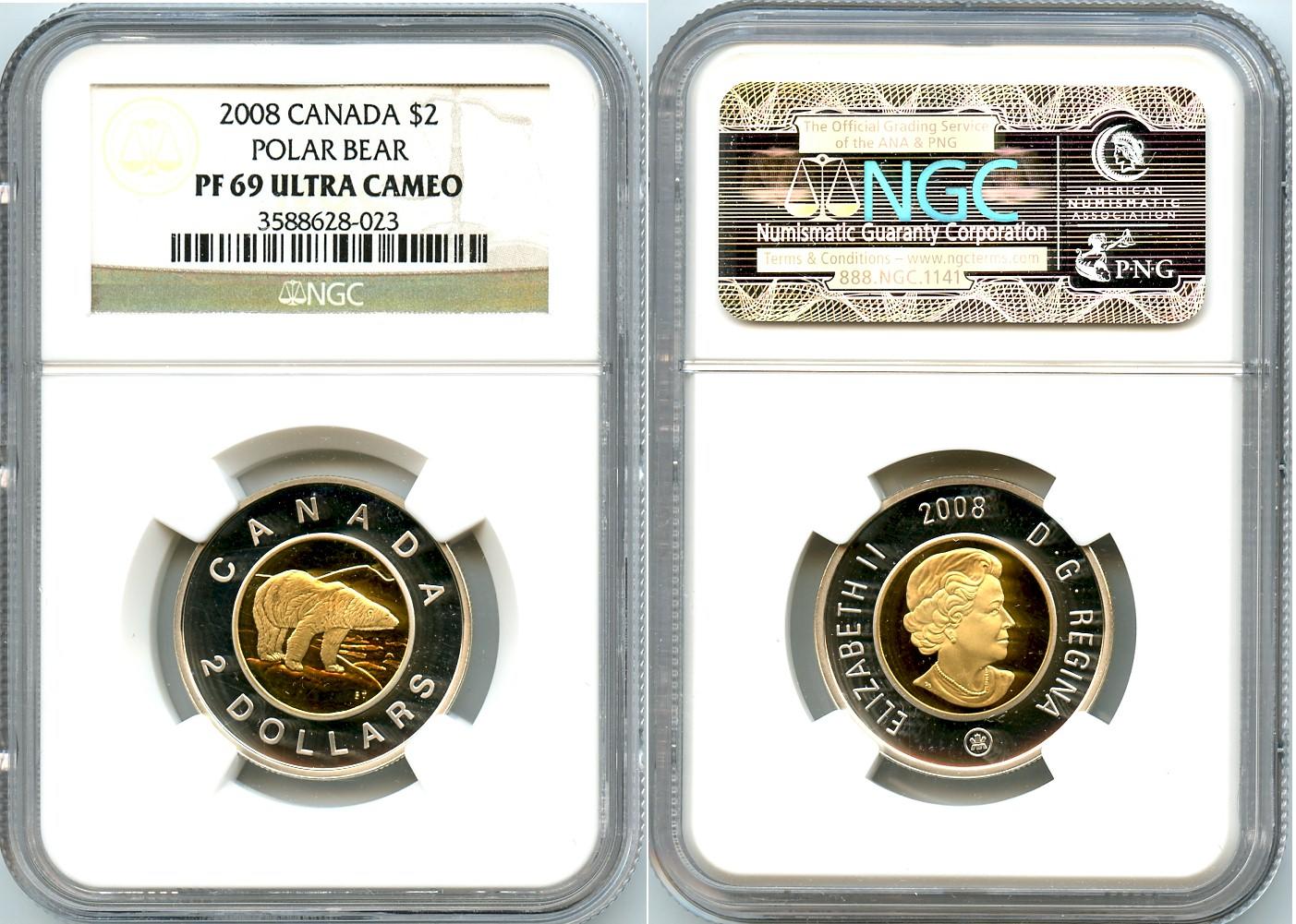 One Coin $2 BU RCM 2017 Original Sealed Polar Bear