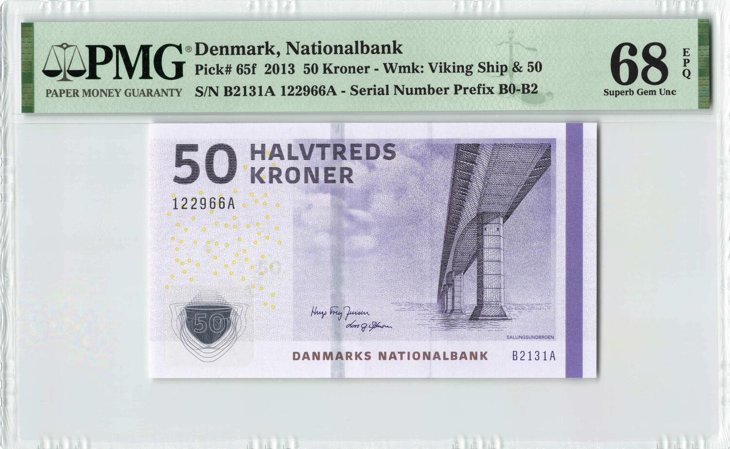 Denmark P-New 2009 50 Kroner Gem UNC 