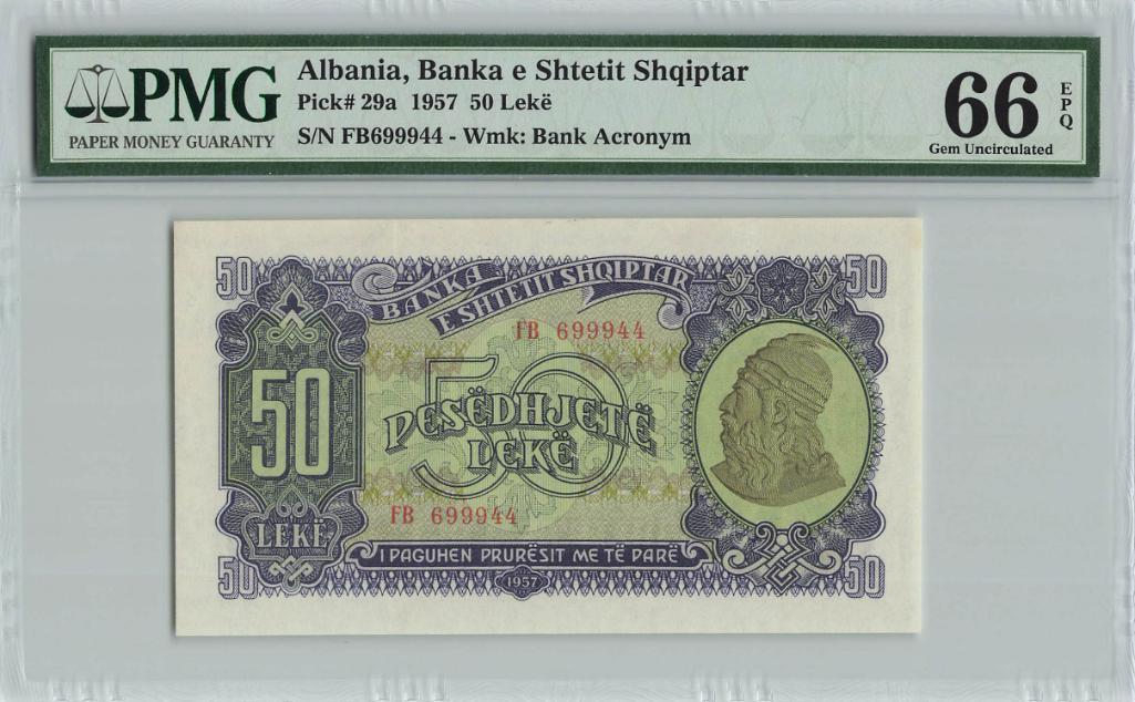 Albania Banknote 5 Leke 1964 UNC 